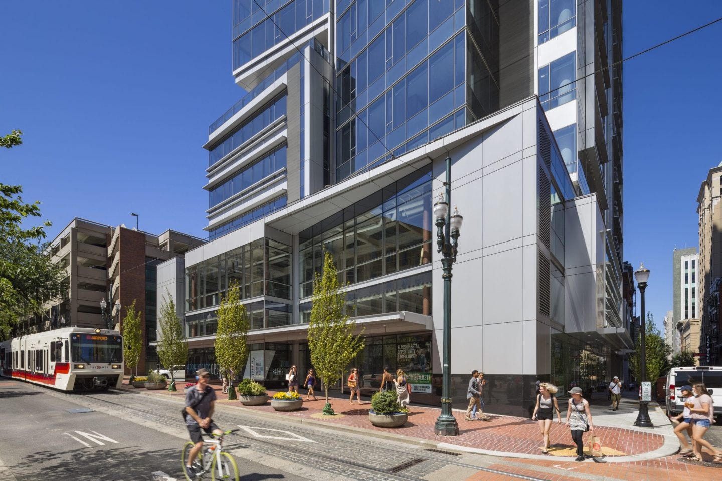 Mixed-Use Glass Complex — Eco-Green Cleaning Services account in Portland, OR